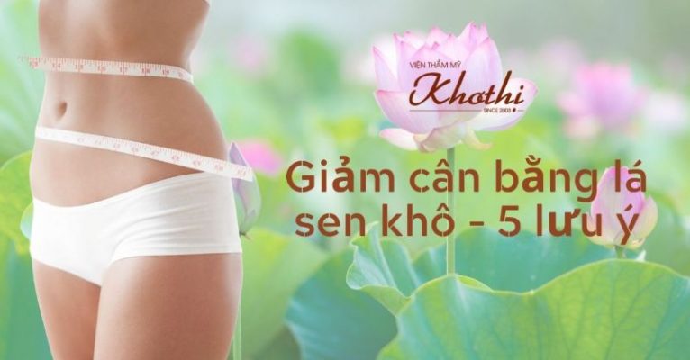 giảm cân bằng lá sen khô